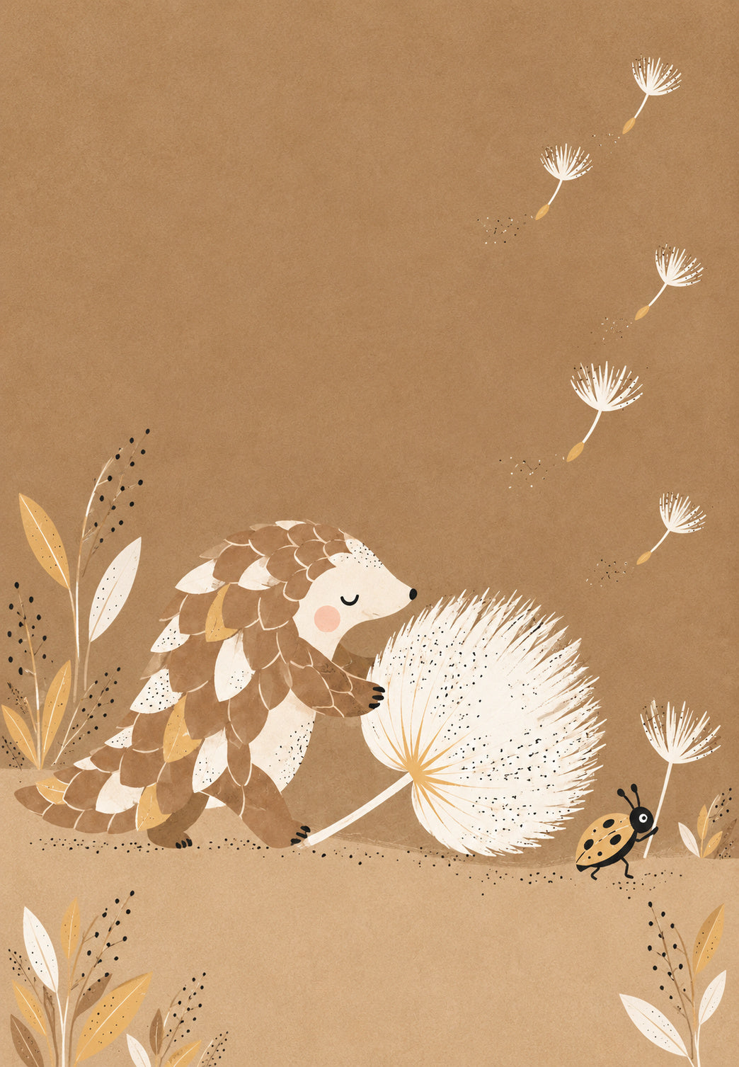Pangolin und die Pusteblume