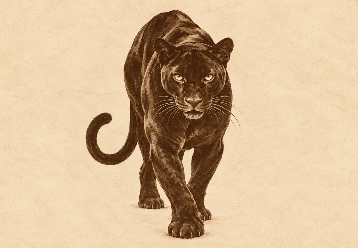 Kráčející panter (Na šířku)