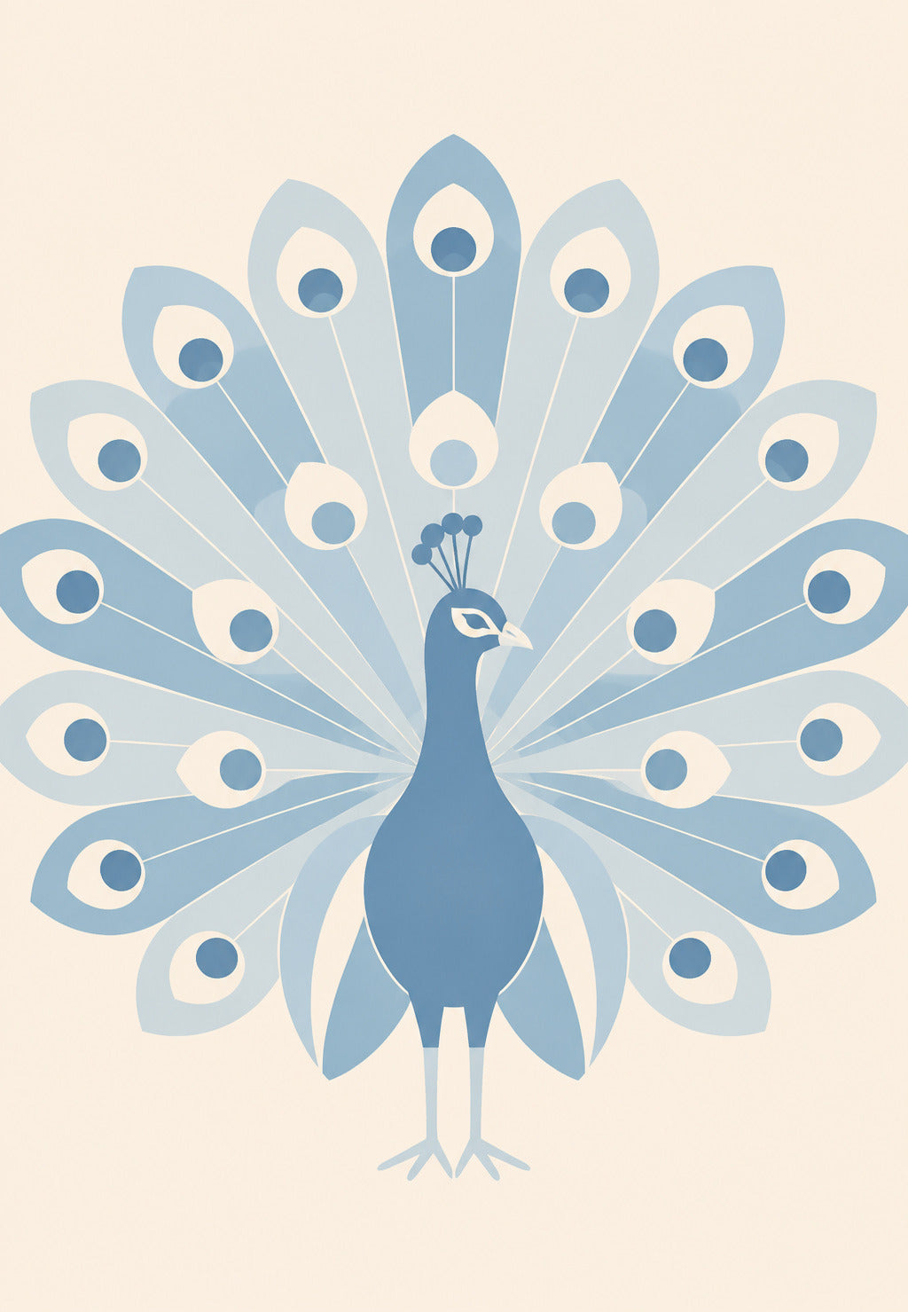 Peacock with Spread Plumage