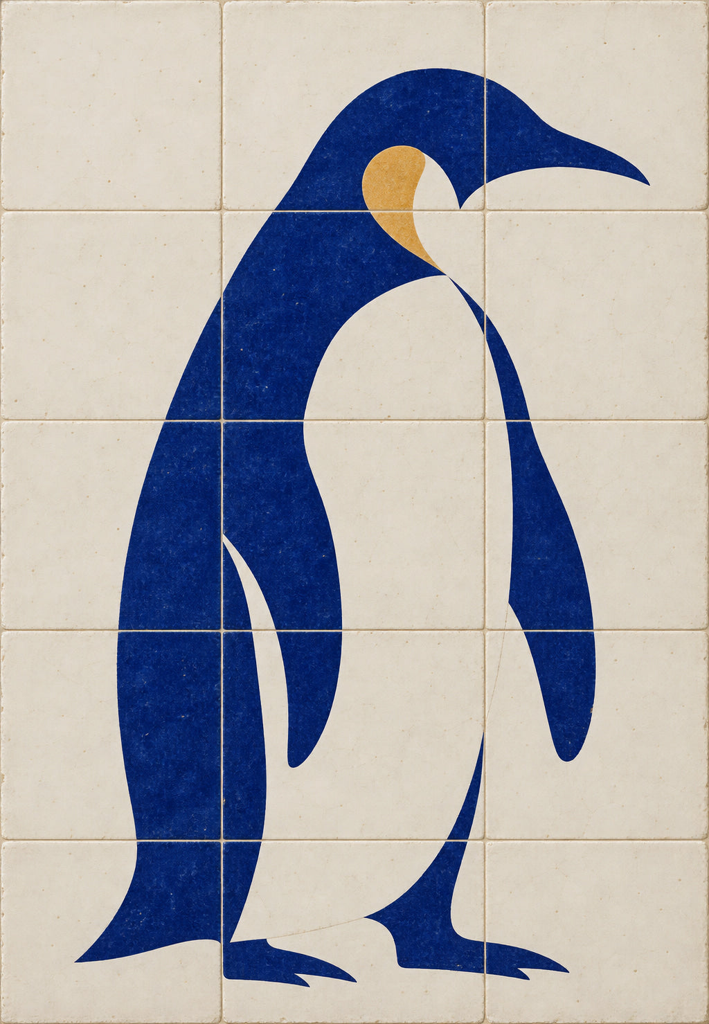 Pingüino de azulejos