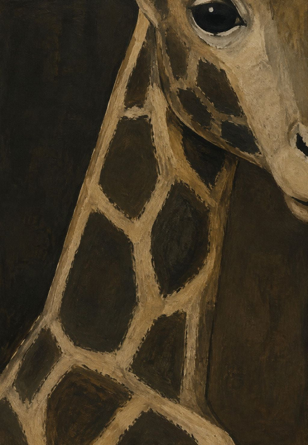 Nahporträt einer Giraffe