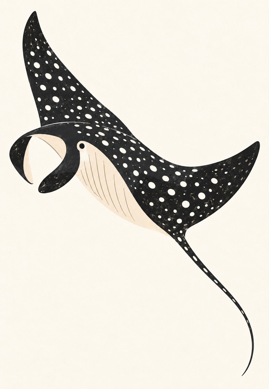 Spotted Eagle Ray with White Dots