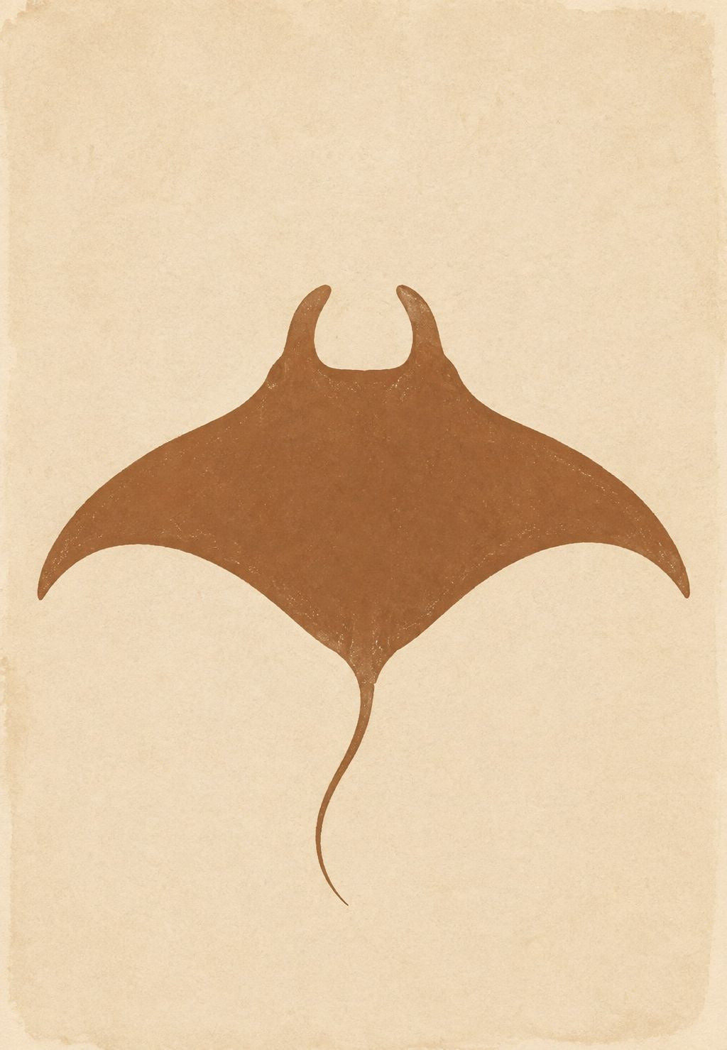 Mantarraya de alas desplegadas