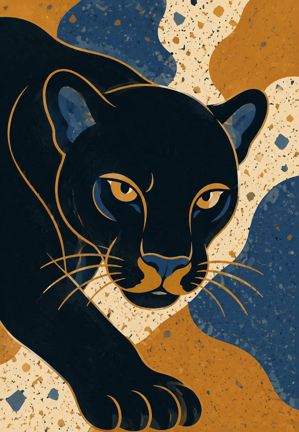 Blick des schwarzen Panthers