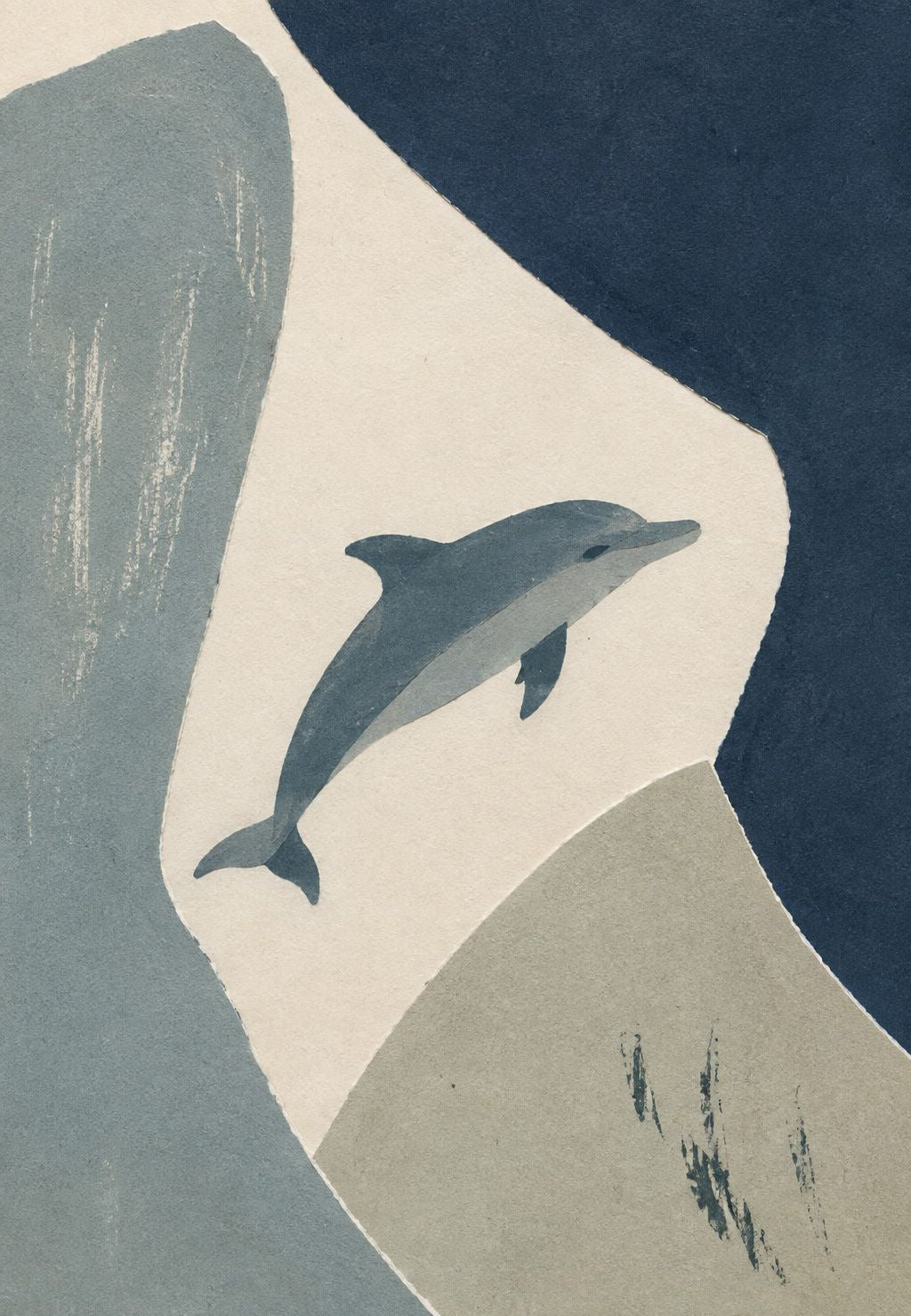 Dolphin Leaping Over the Sea