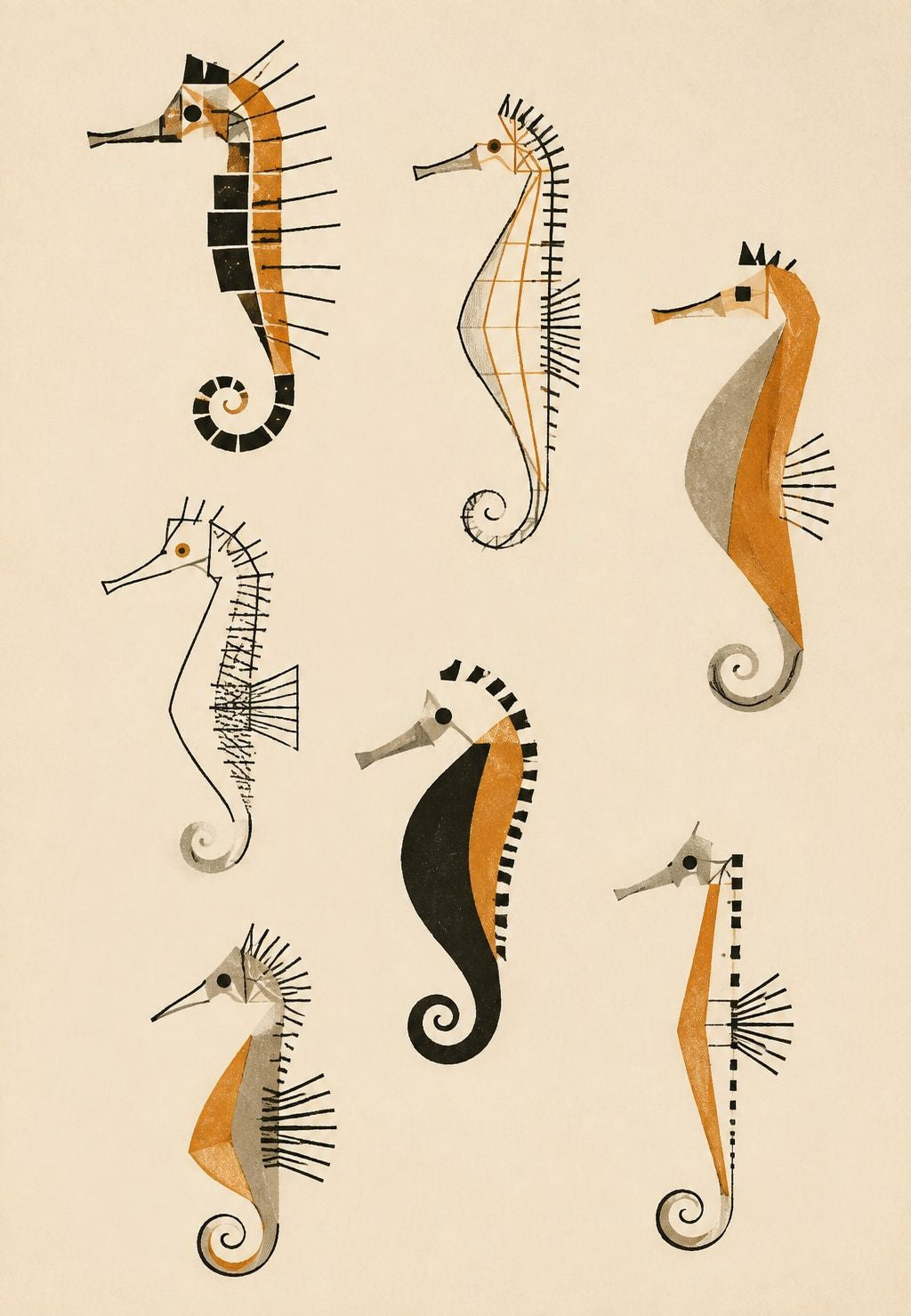 Seven Seahorses