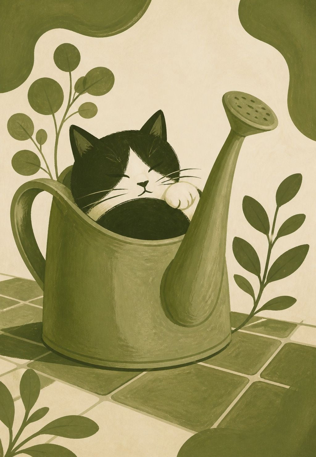 Nap in the Watering Can
