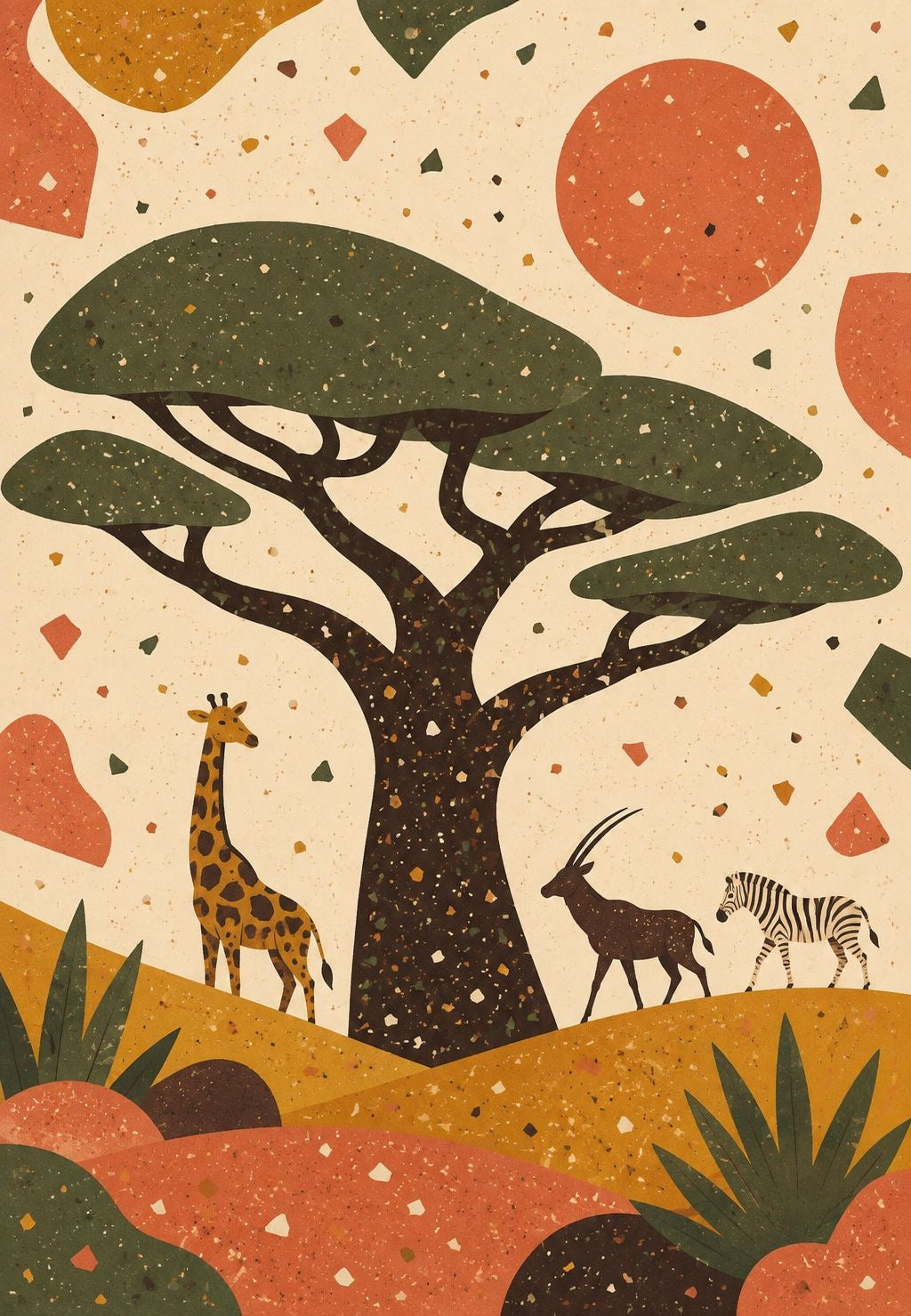Onder de grote baobab