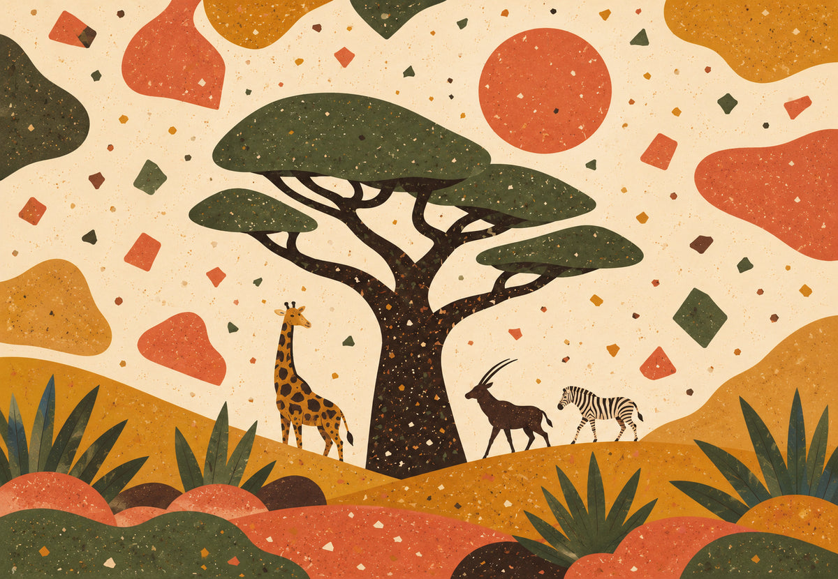 Unter dem großen Baobab (Querformat)