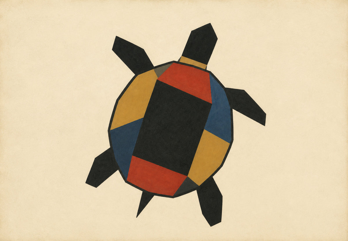 Harlekin-Schildkröte (Querformat)