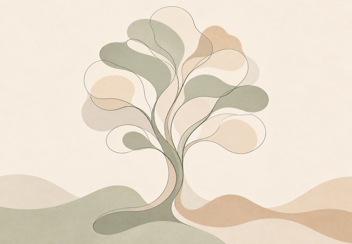 Der Baum in leichten Kurven (Querformat)