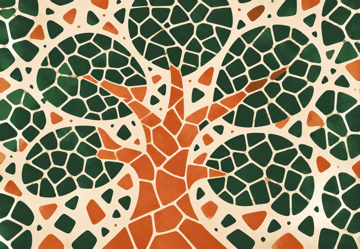 Der Baum im Mosaik (Querformat)