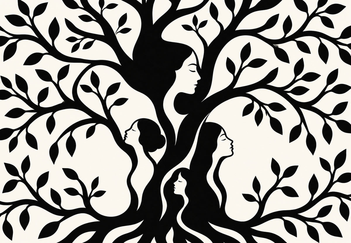 Der Baum der Silhouetten (Querformat)