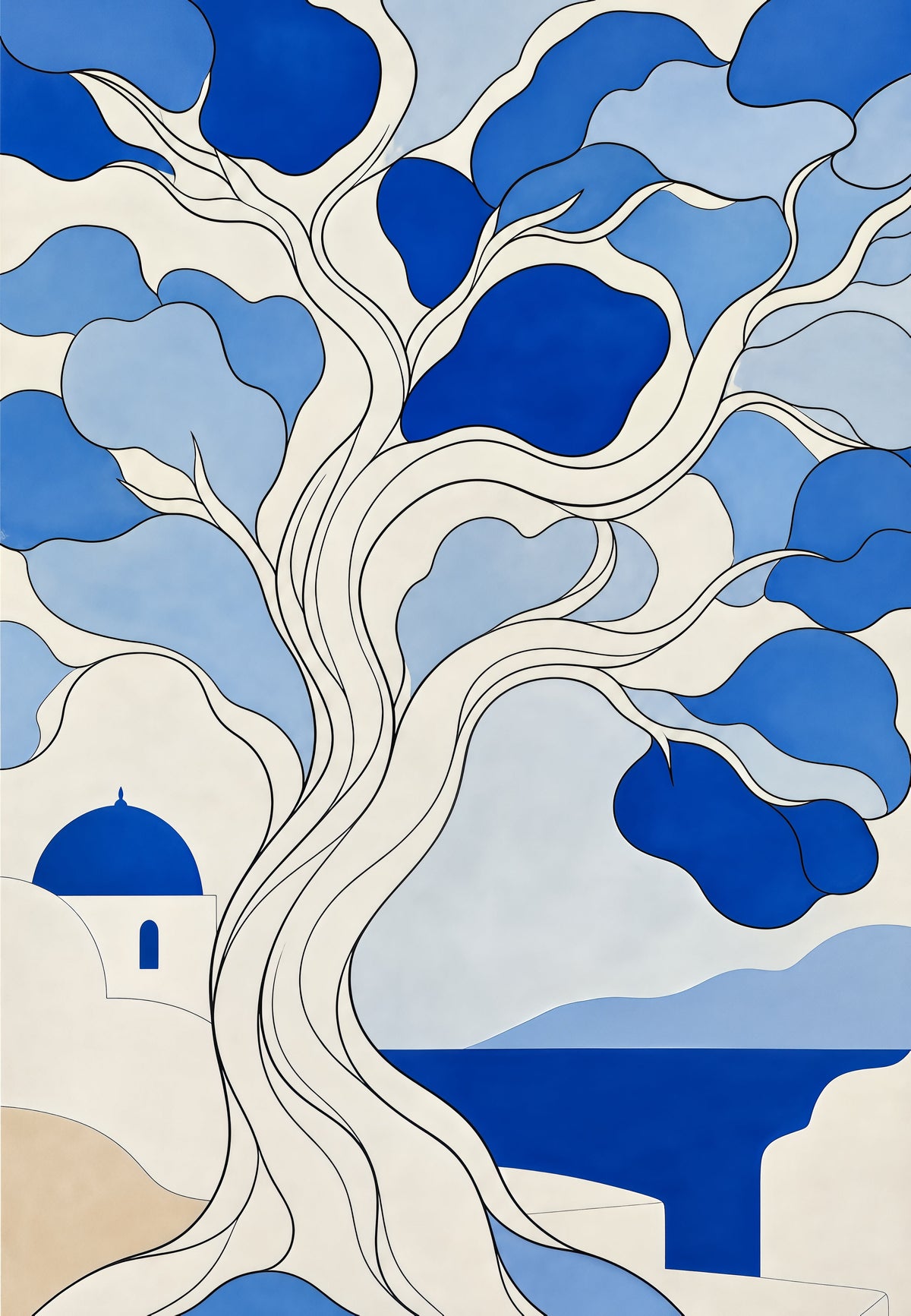 L'arbre au-dessus des dômes