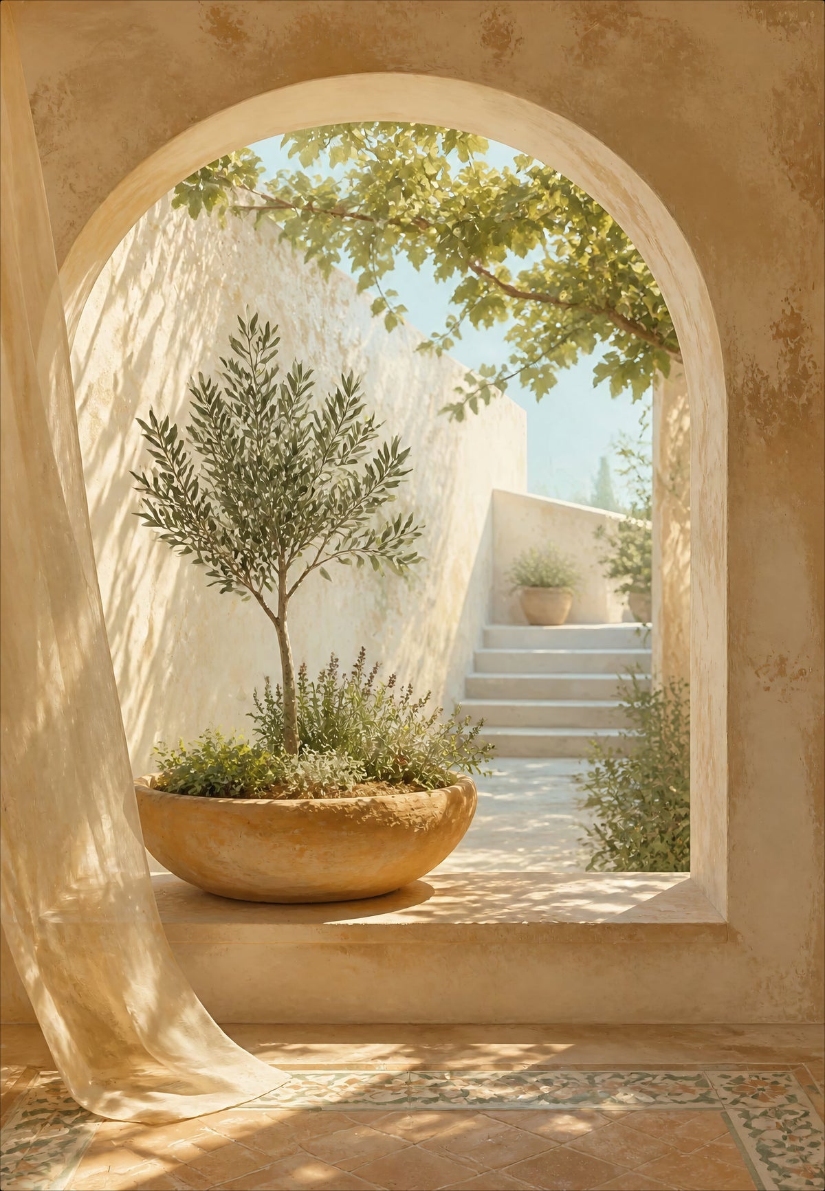 Archway Over the Olive Garden