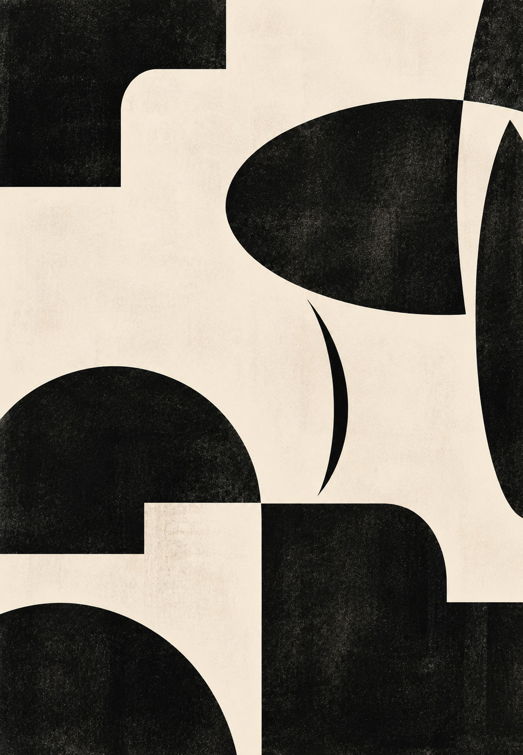 Arches in Black and Ivory