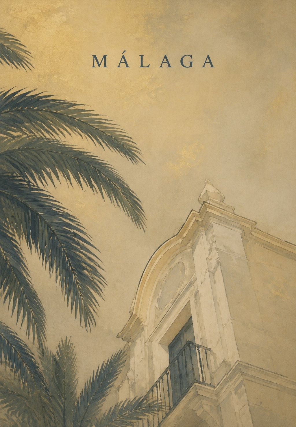 Andalusian Balcony Beneath the Palms