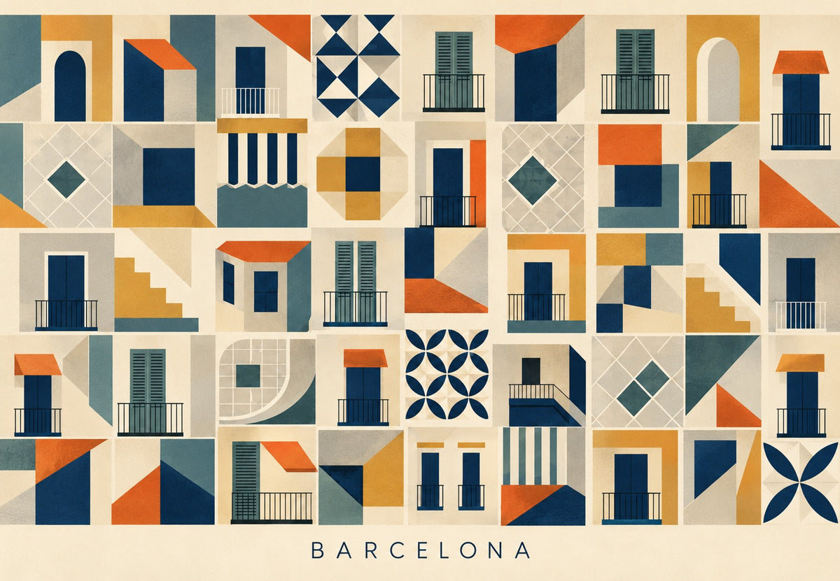 Barcelona Facades (Landscape)