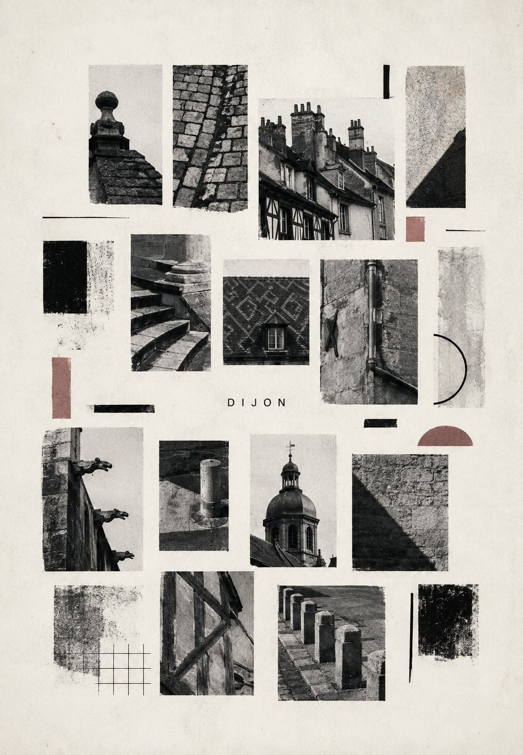 Architektonische Fragmente von Dijon