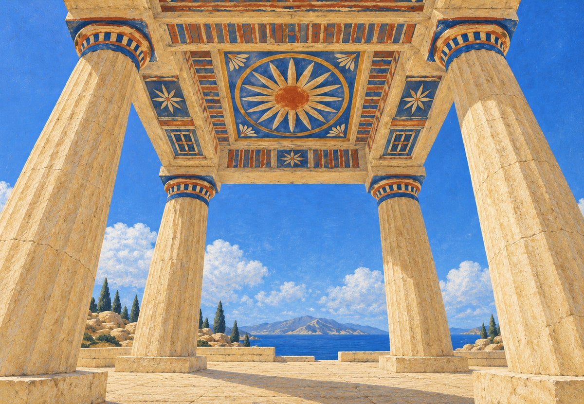 Greece, Columns beneath a Starry Ceiling (Landscape)