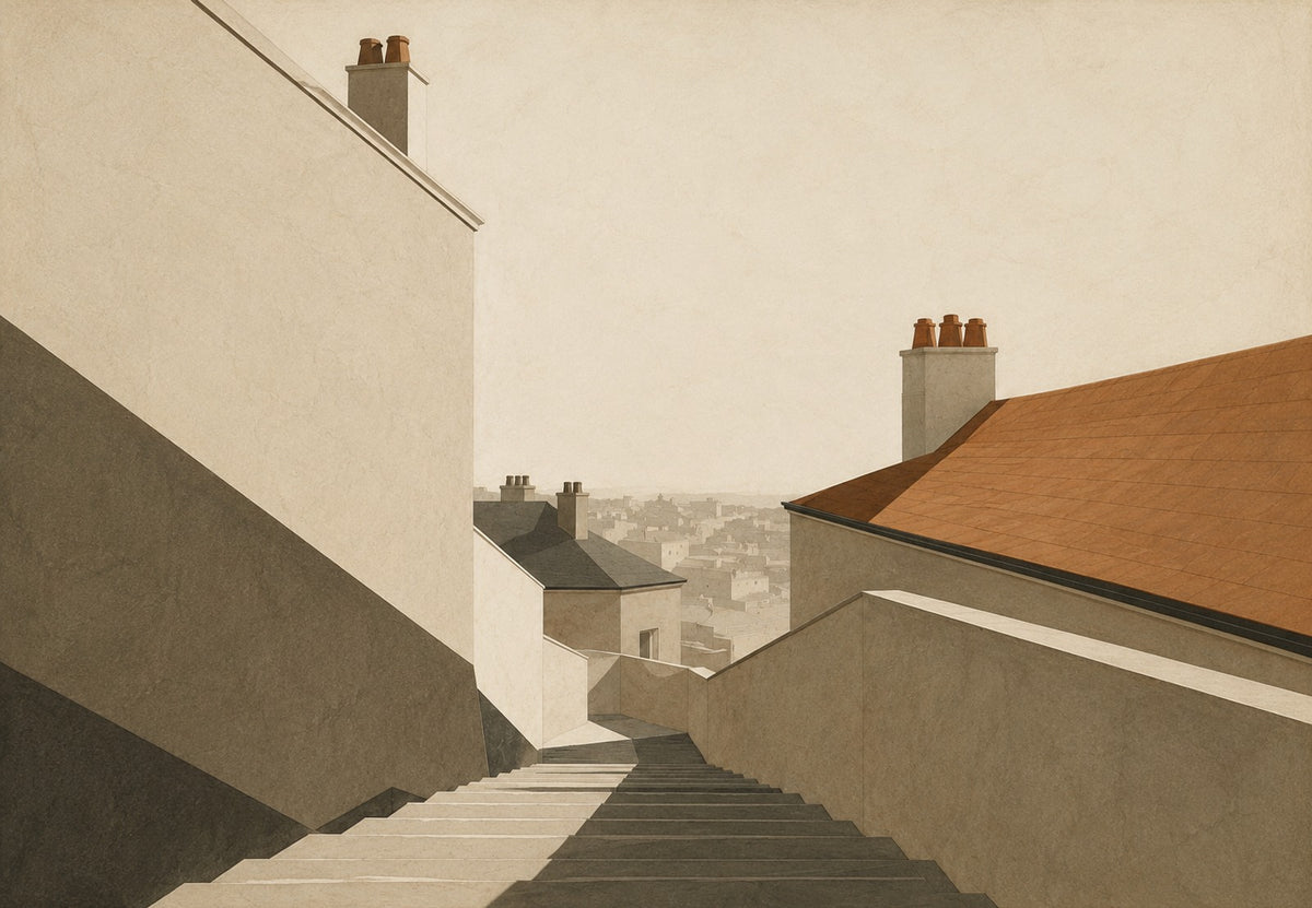 Die Treppe von Montmartre (Querformat)