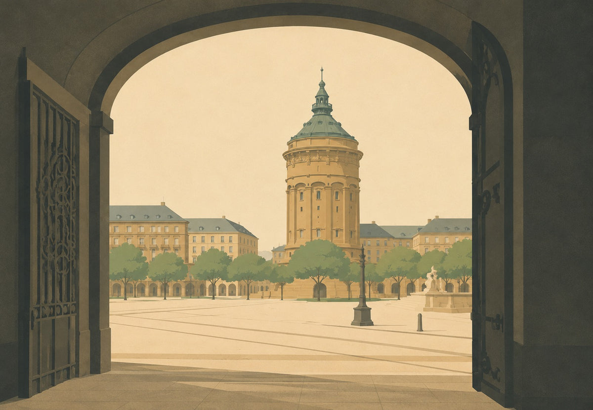 The Round Tower Through the Arch (Landscape)