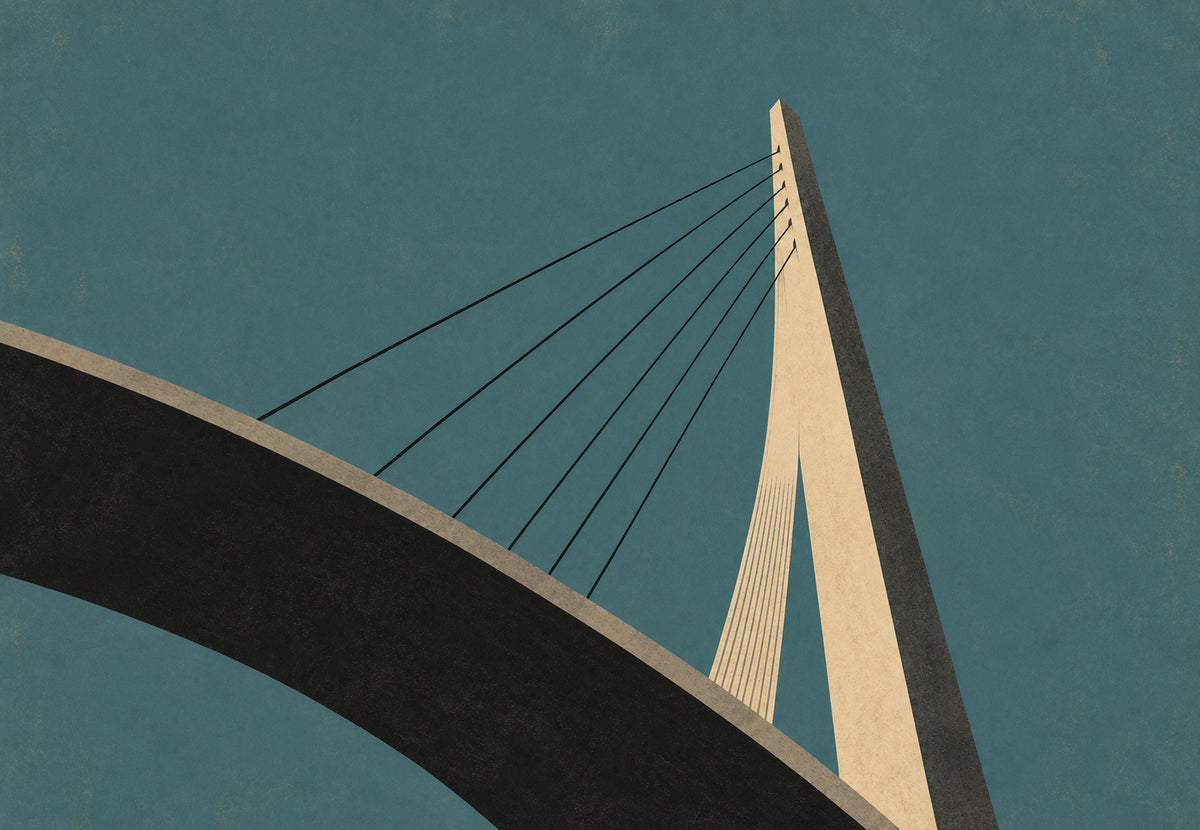 Il ponte strallato di Orléans (Orizzontale)