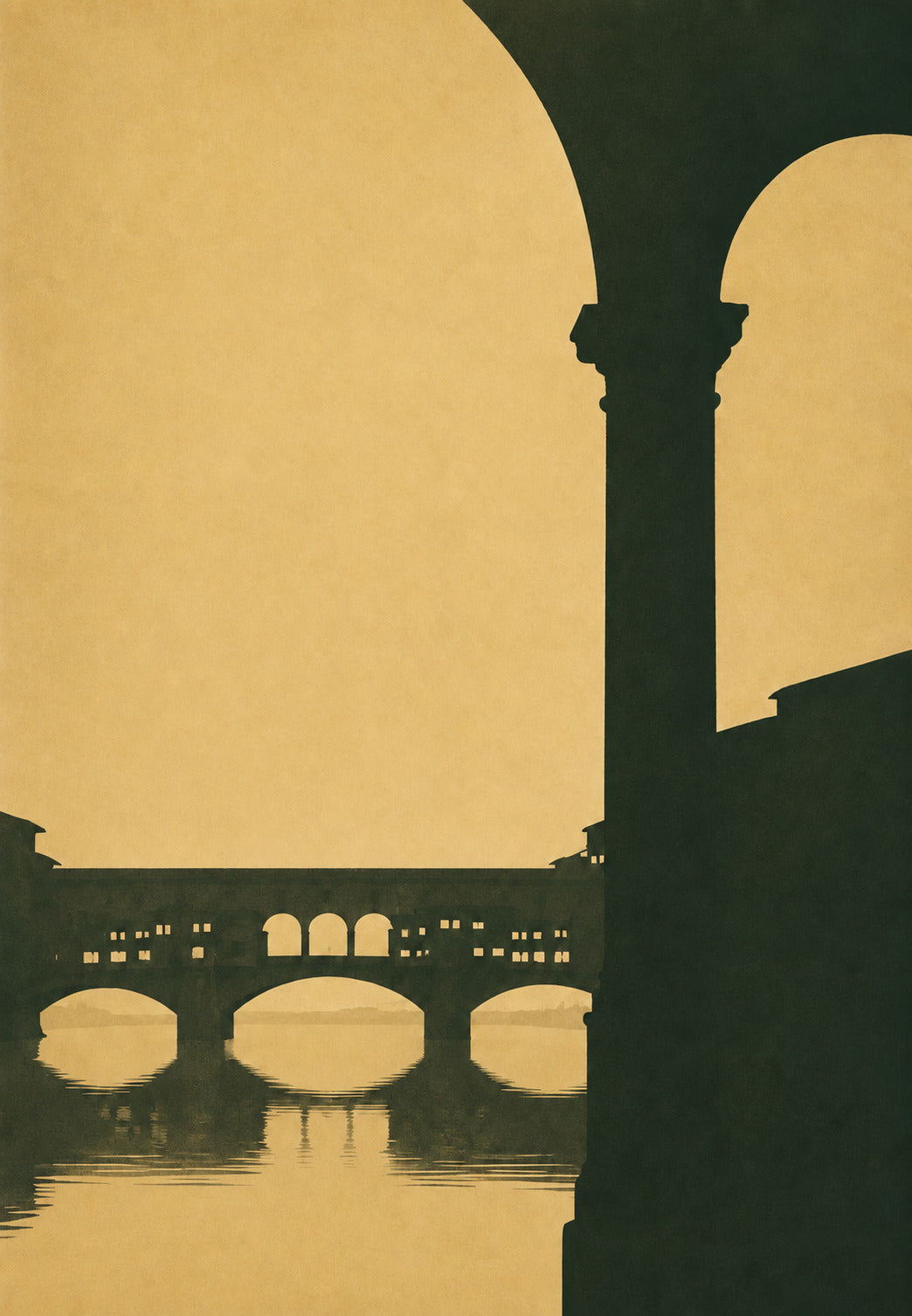 Il ponte dietro gli archi