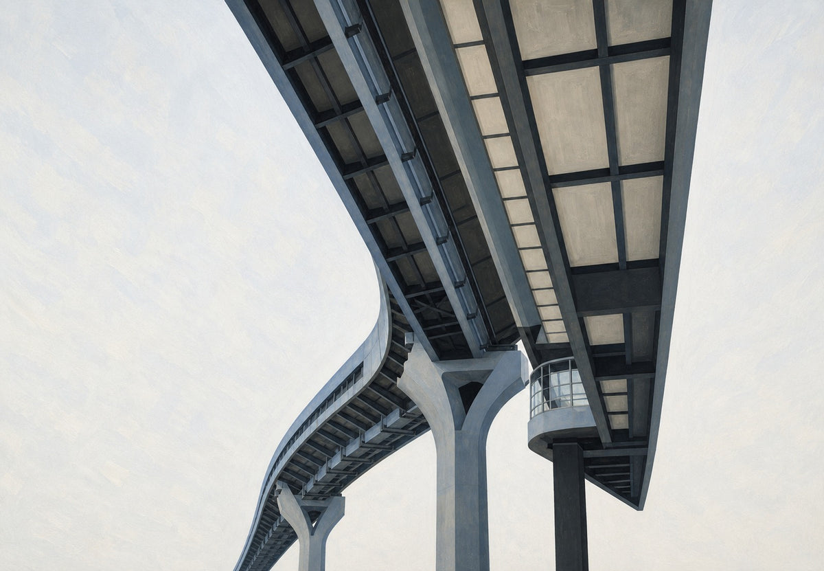 Der Viadukt der Hochbahn (Querformat)