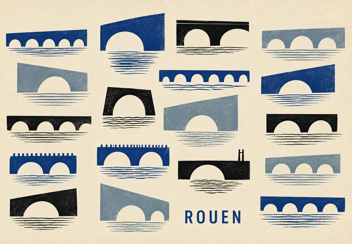 Die Brücken von Rouen (Querformat)