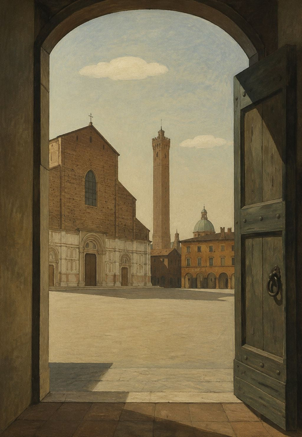 Open Door onto the Sunlit Square