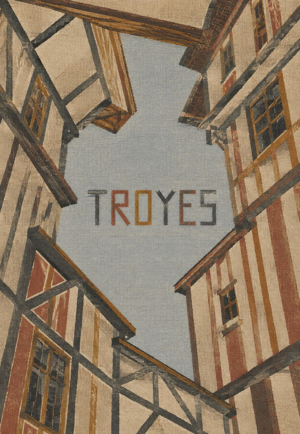 Fachwerkgasse in Troyes