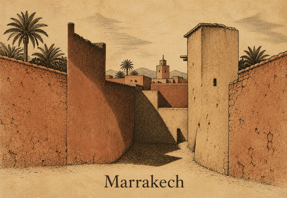 Vicolo ocra di Marrakech (Orizzontale)