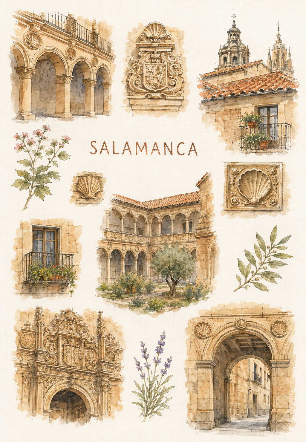 Salamanka w winietach