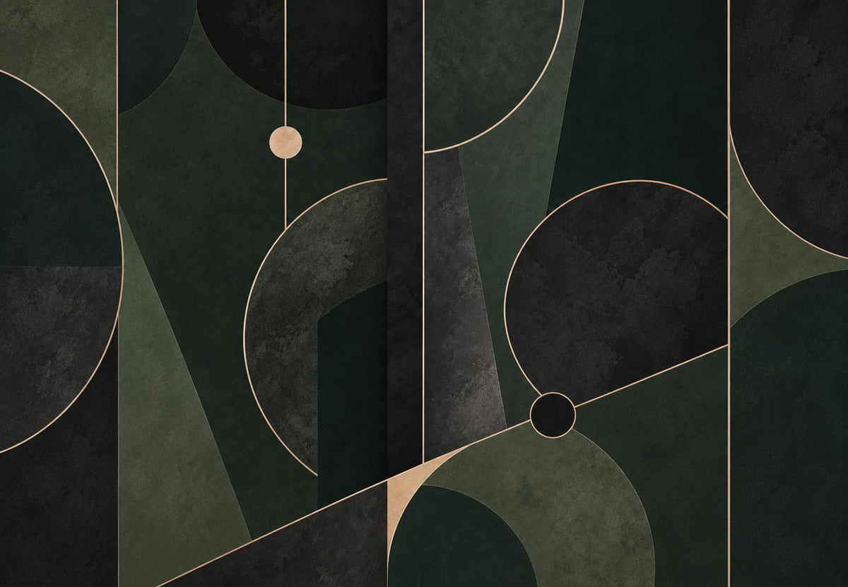 Spheres and Arcs on an Emerald Ground (Landscape)