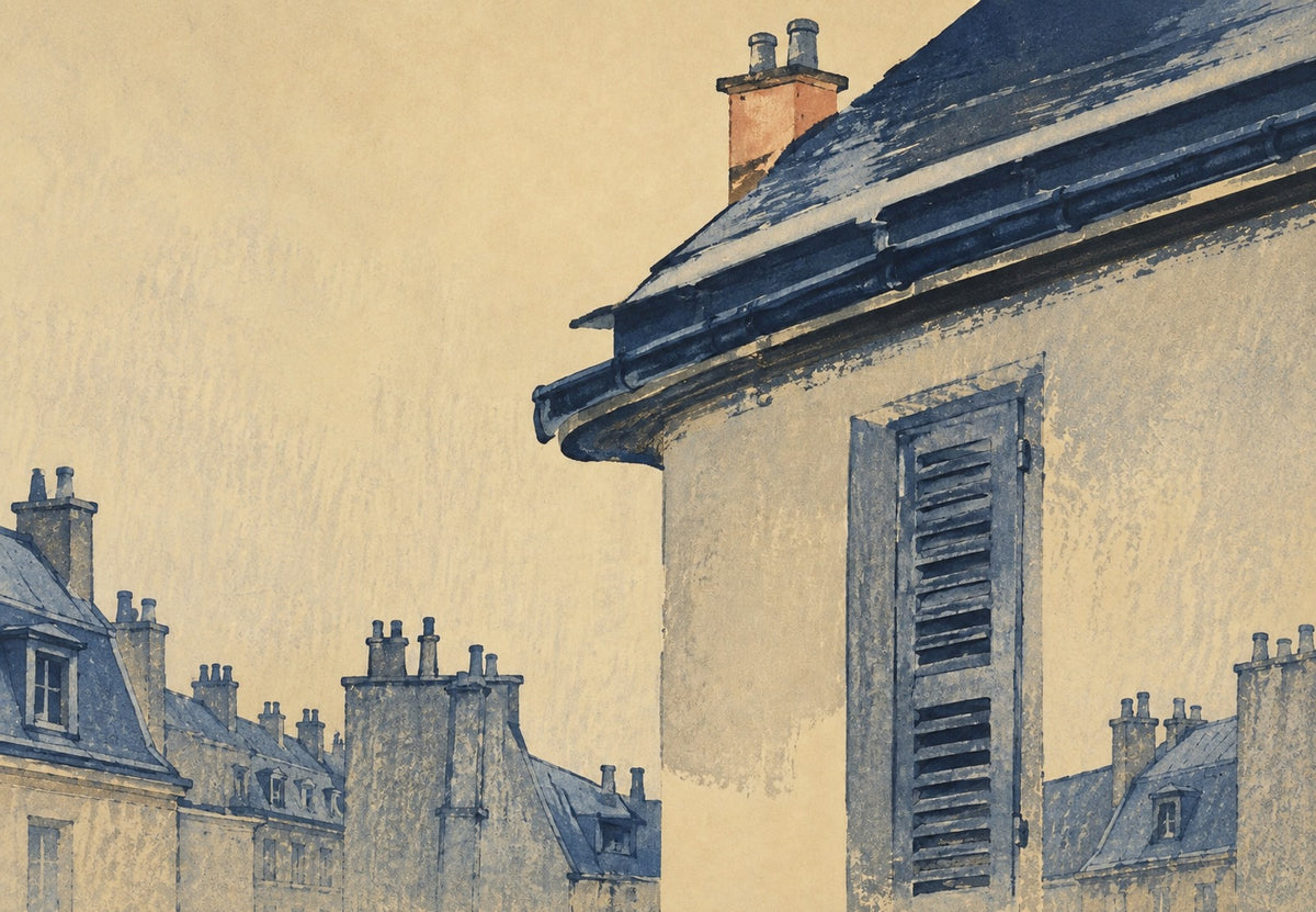 Dächer und Schornsteine von Montmartre (Querformat)