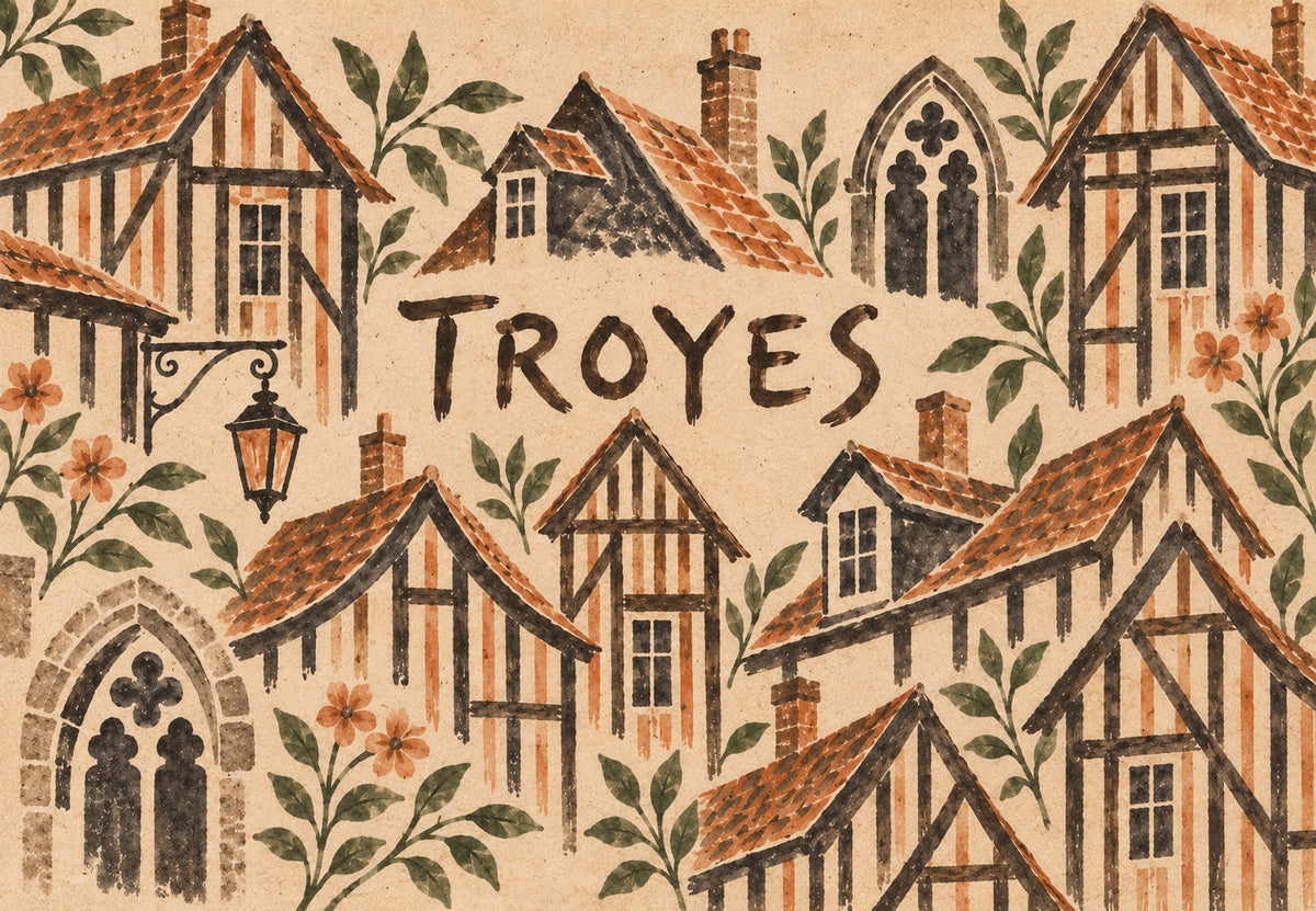 Half-Timbered Troyes (Landscape)