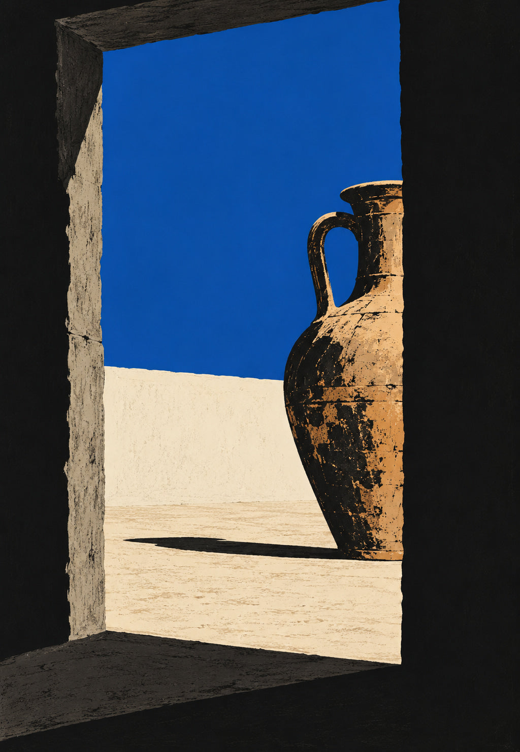 Amphora a kék ablaknál