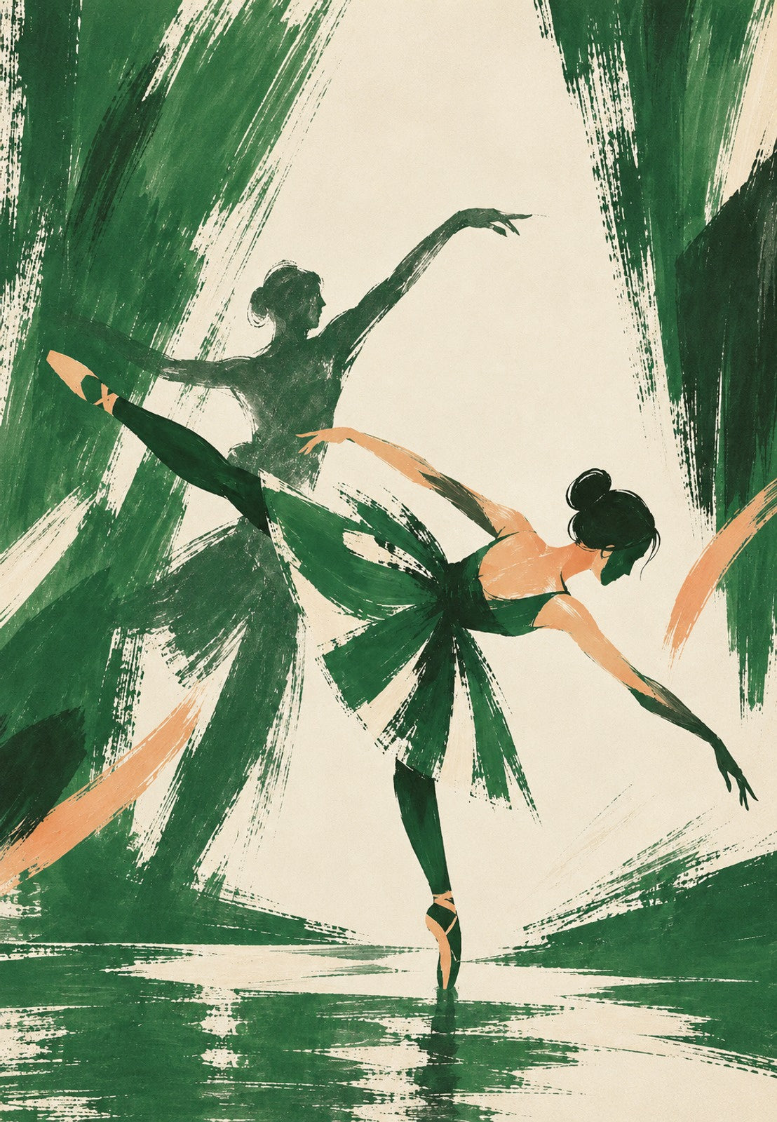 Arabesco em verde
