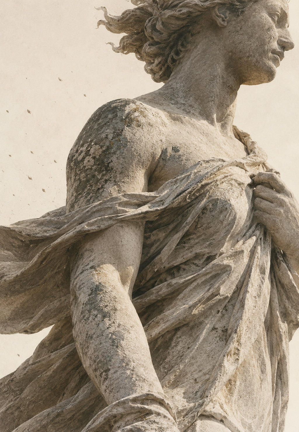 Busto antico al vento