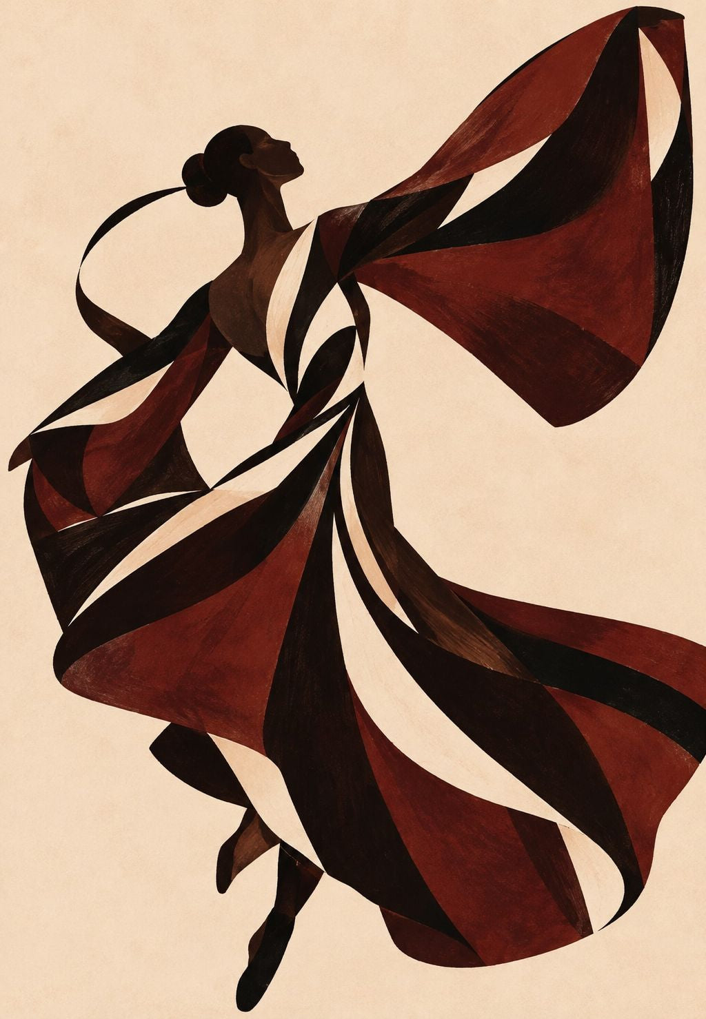 Ballerina con abito vorticoso