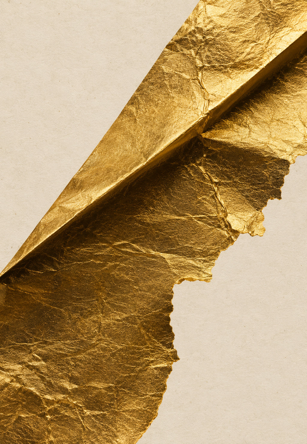 Bagliore d'oro stropicciato