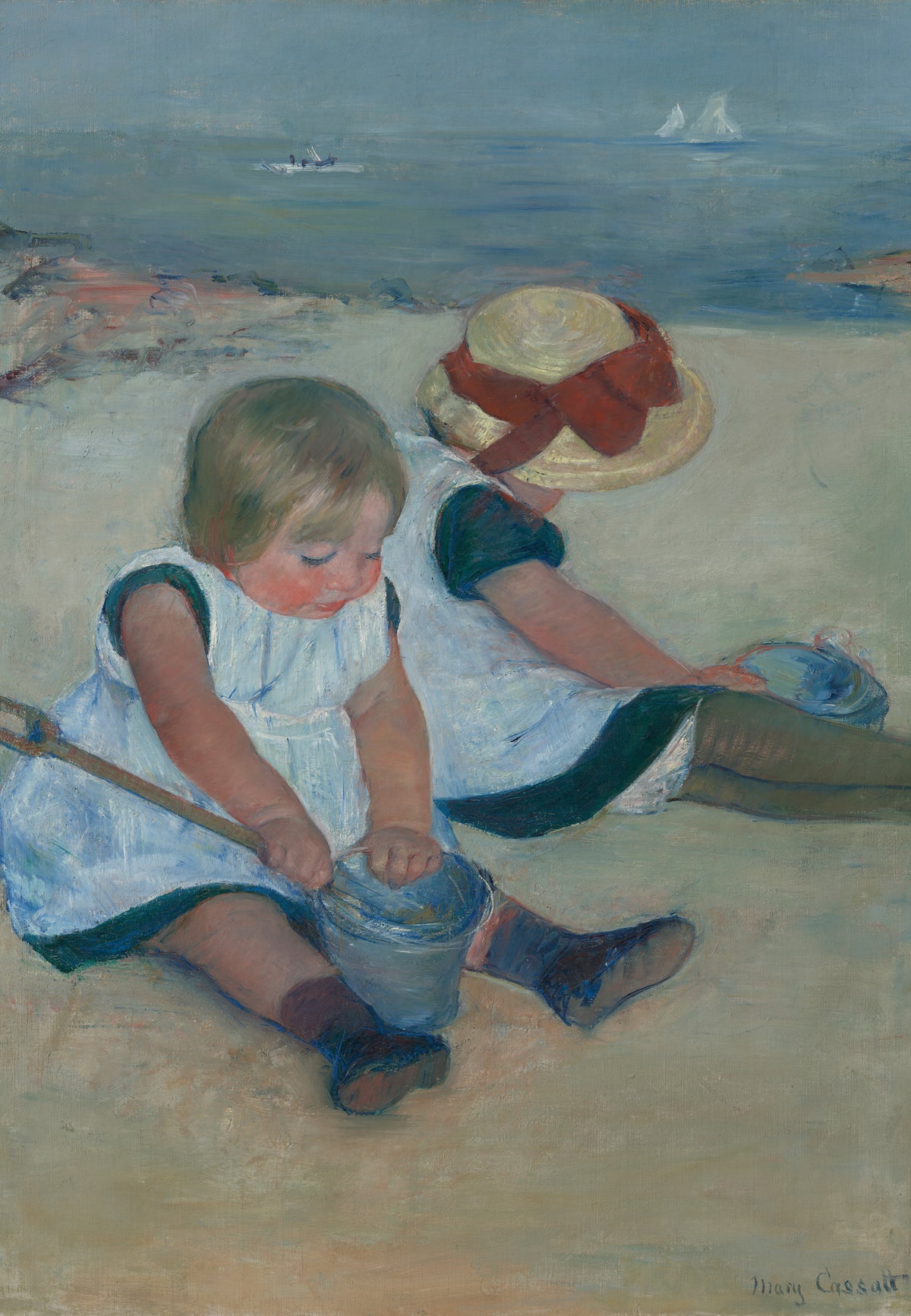 Bambini che giocano sulla spiaggia