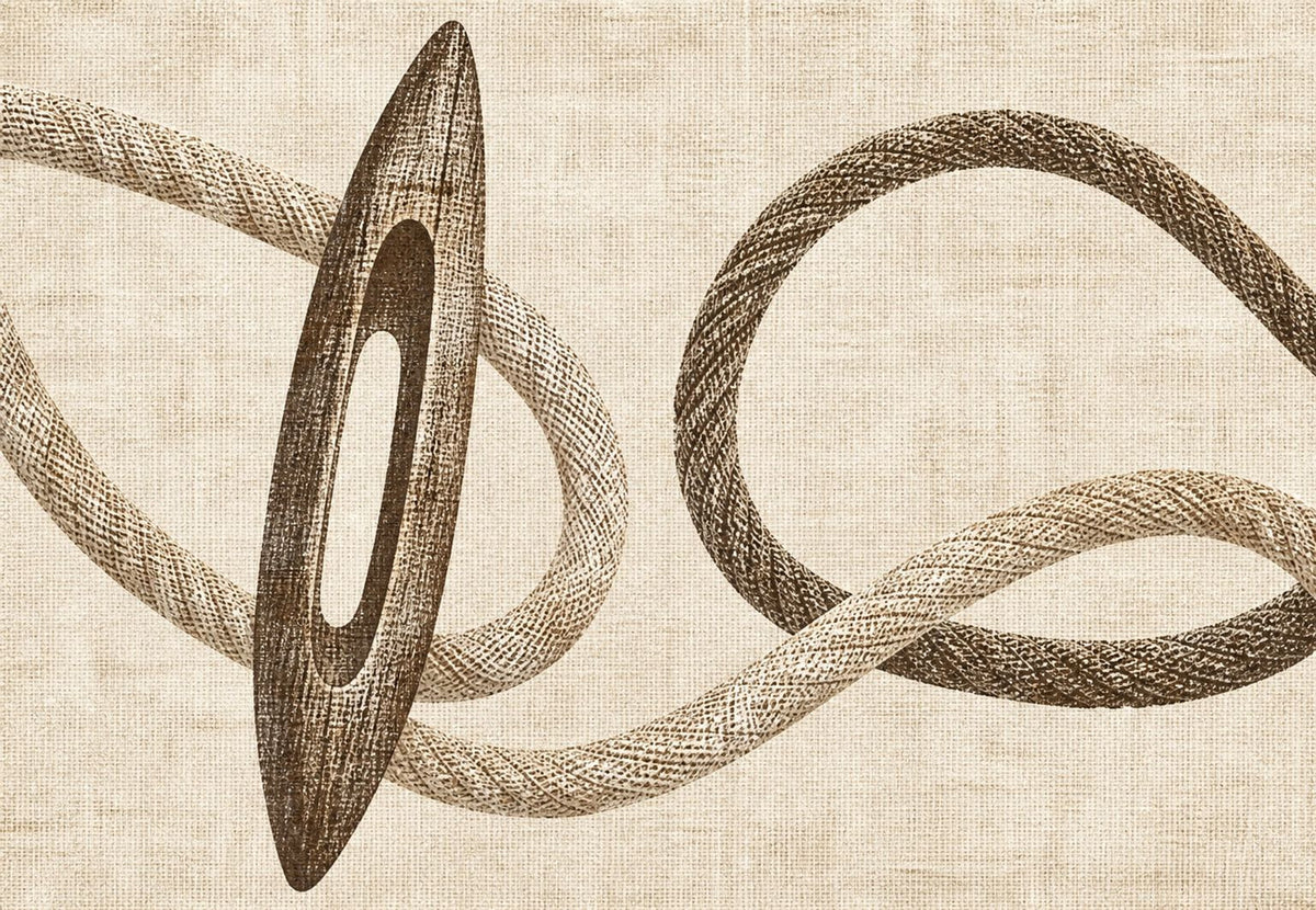 Cuerda trenzada y forma afilada
