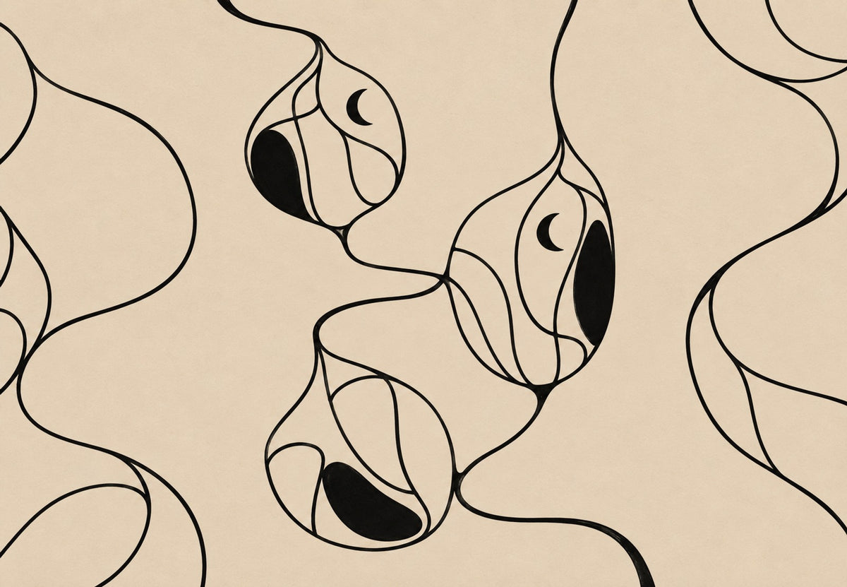 Formes sinueuses aux croissants de lune (Paysage)