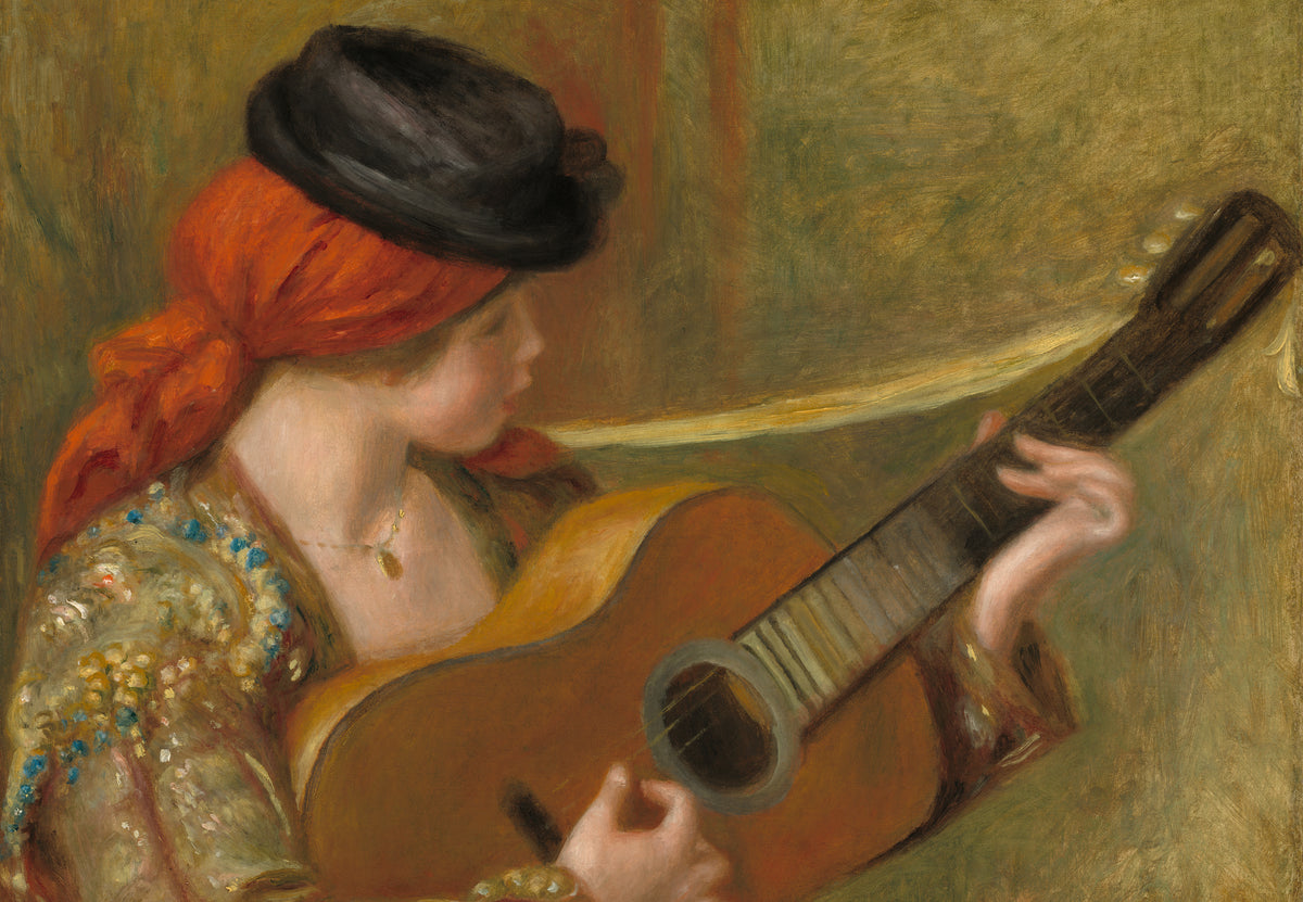 Junge Spanierin mit Gitarre