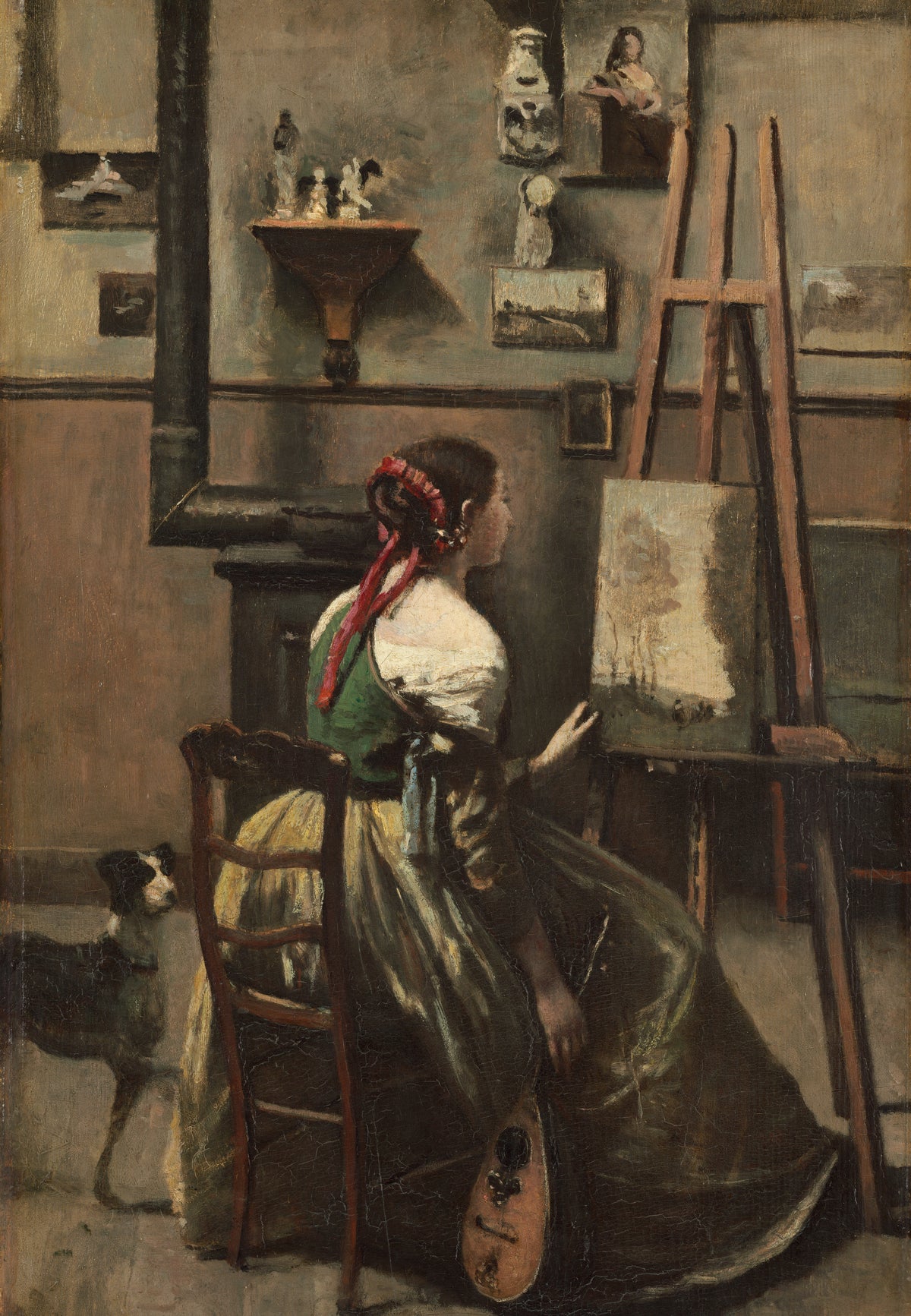 The Studio, Woman Seated before an Easel
