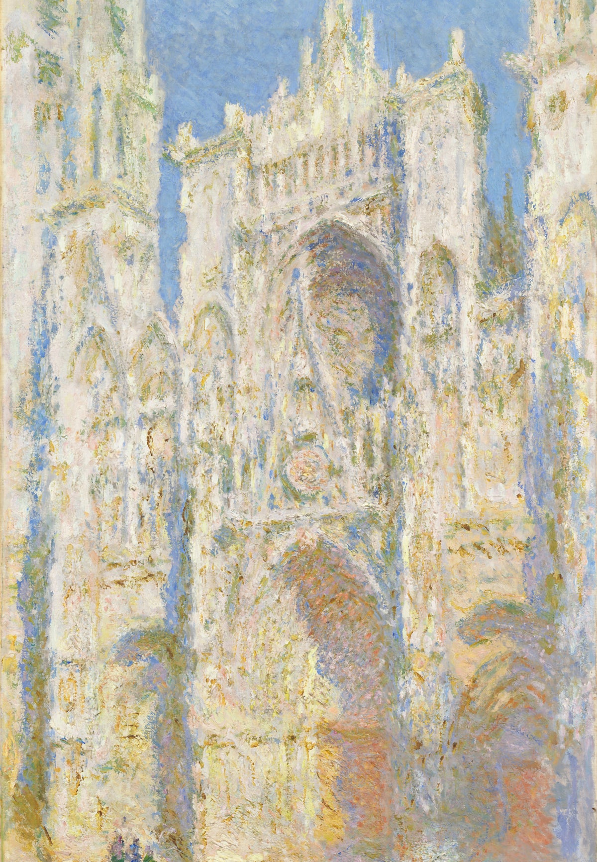 La Cattedrale di Rouen, facciata ovest al sole