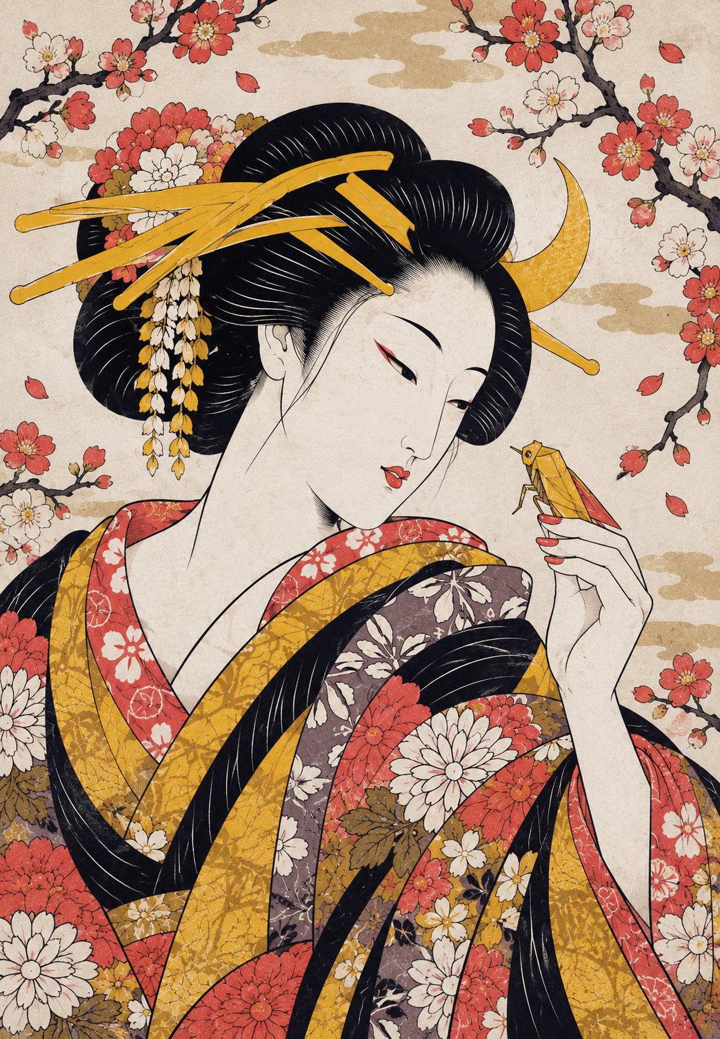 La dame à l'insecte doré