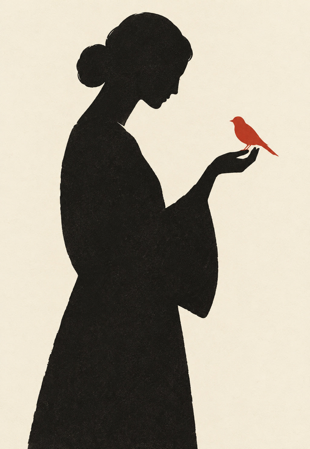 La Dama dell'uccello rosso